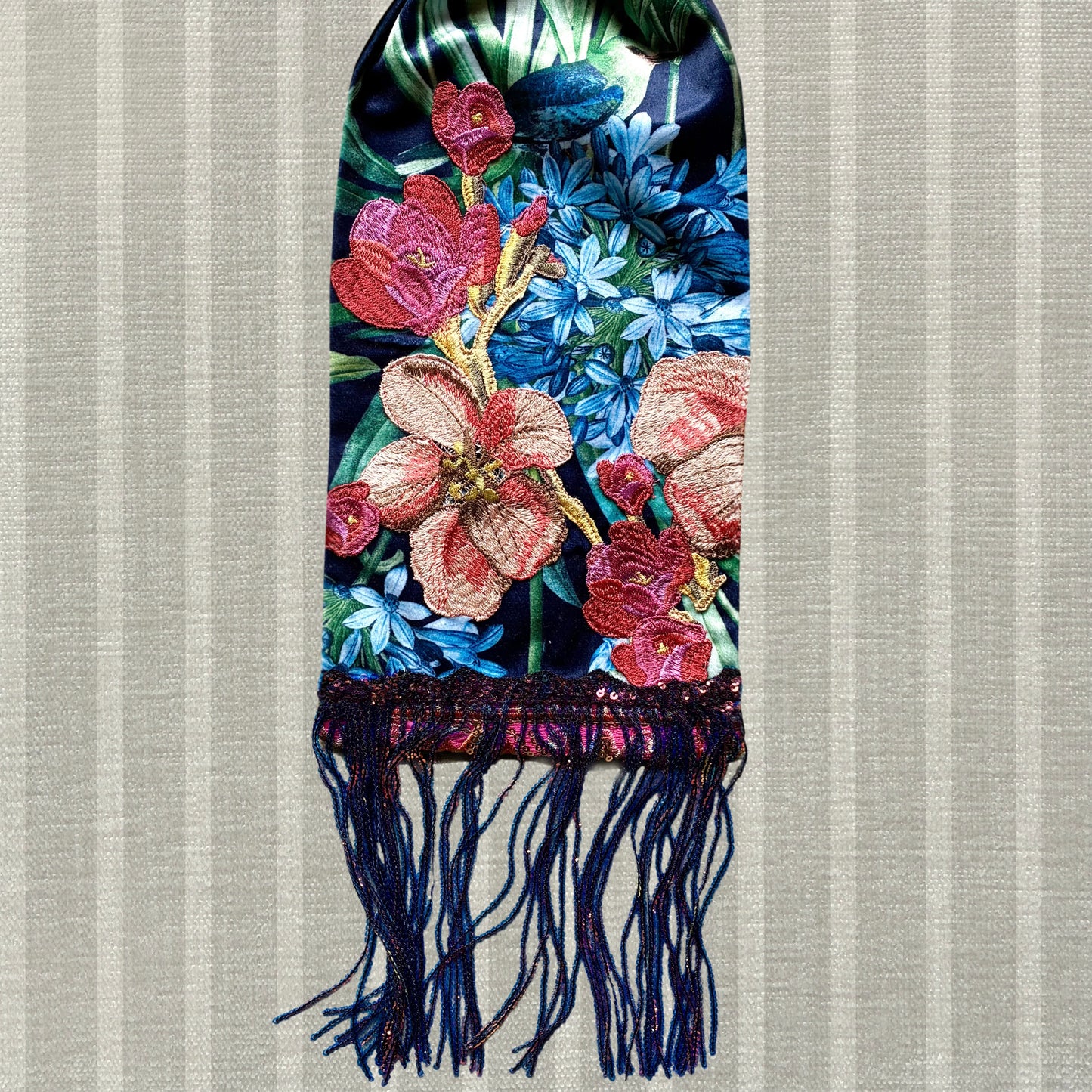 Blue Whimsical Forrest Scarf