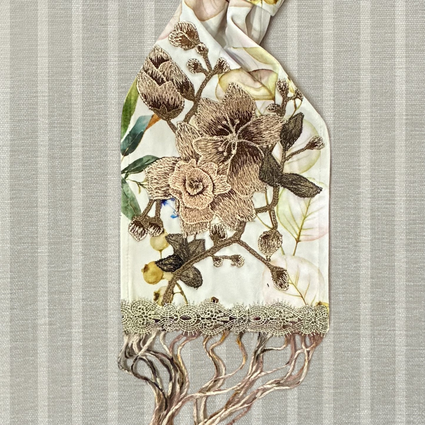 Soft Cream Forrest Scarf