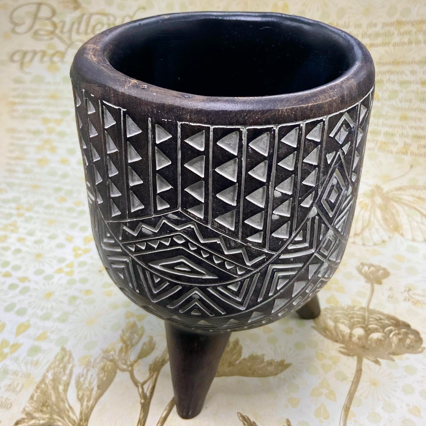 Aztec Wood Planter