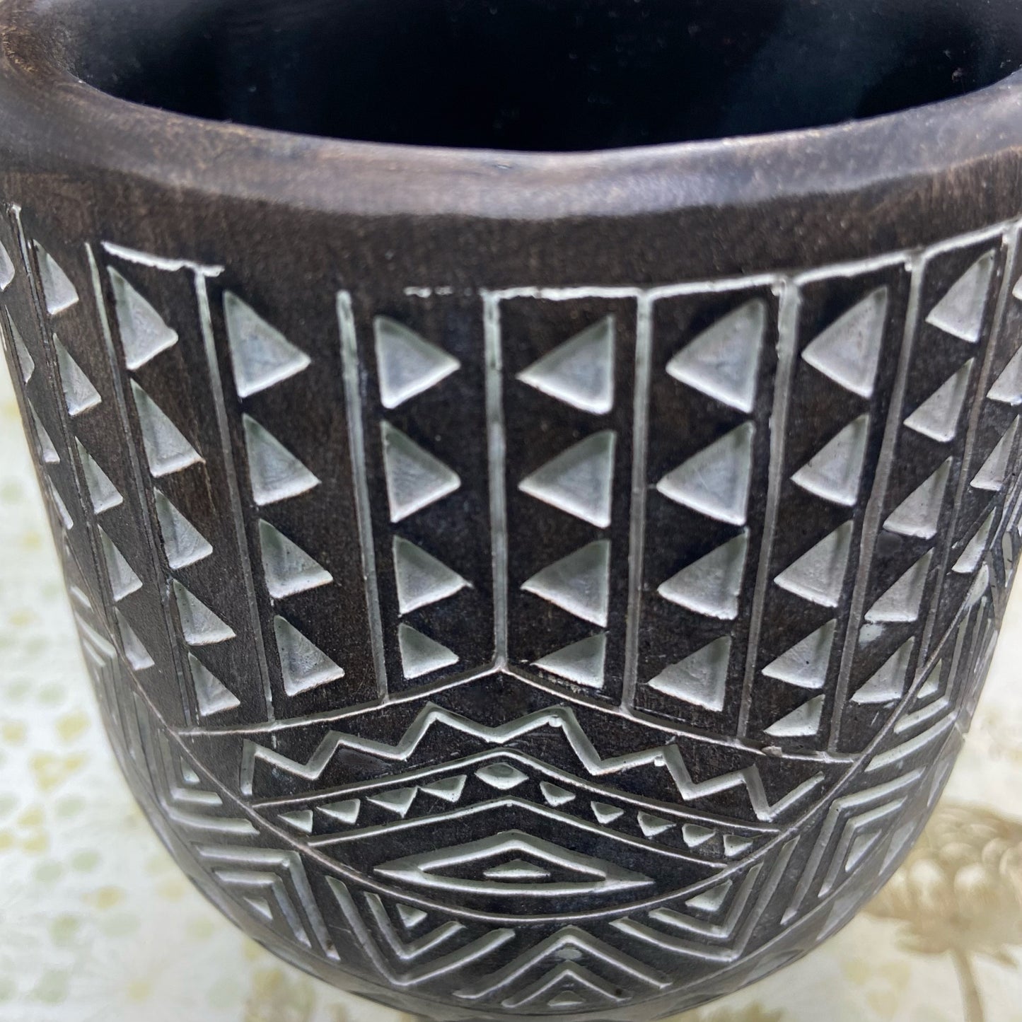 Aztec Wood Planter