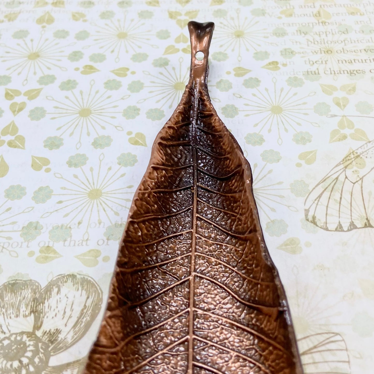 Metal Leaf Incense Holder