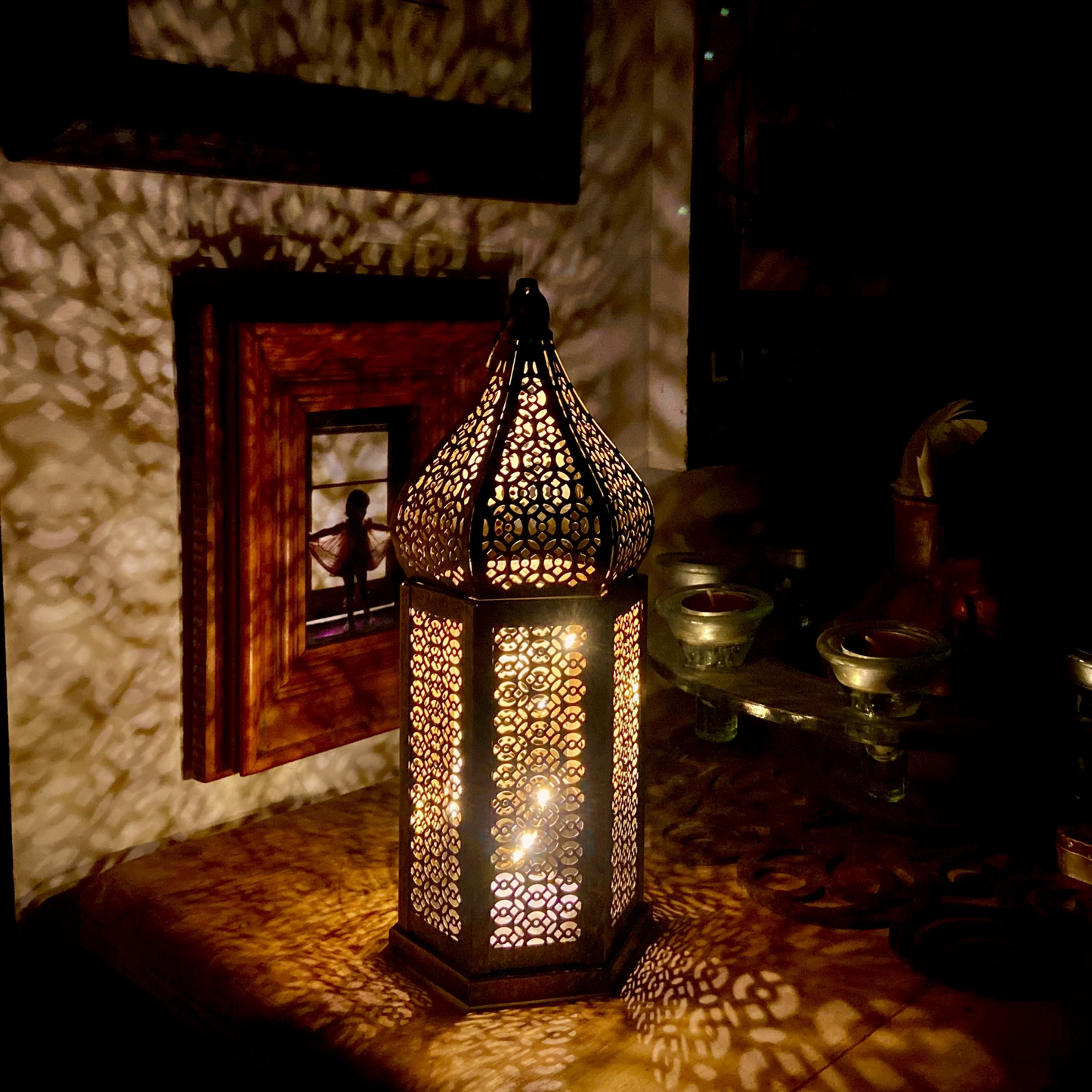 Moroccan Style LED Lantern