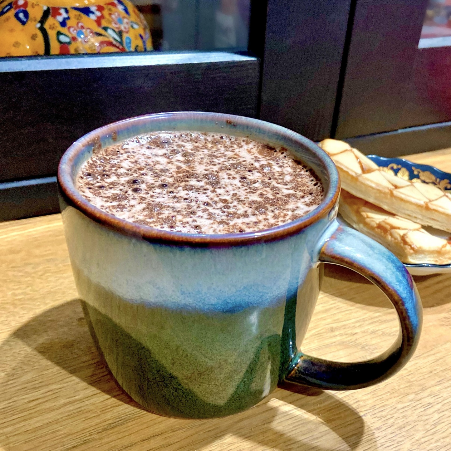 Beautiful Japanese Kiln Emerald Coffee Mug