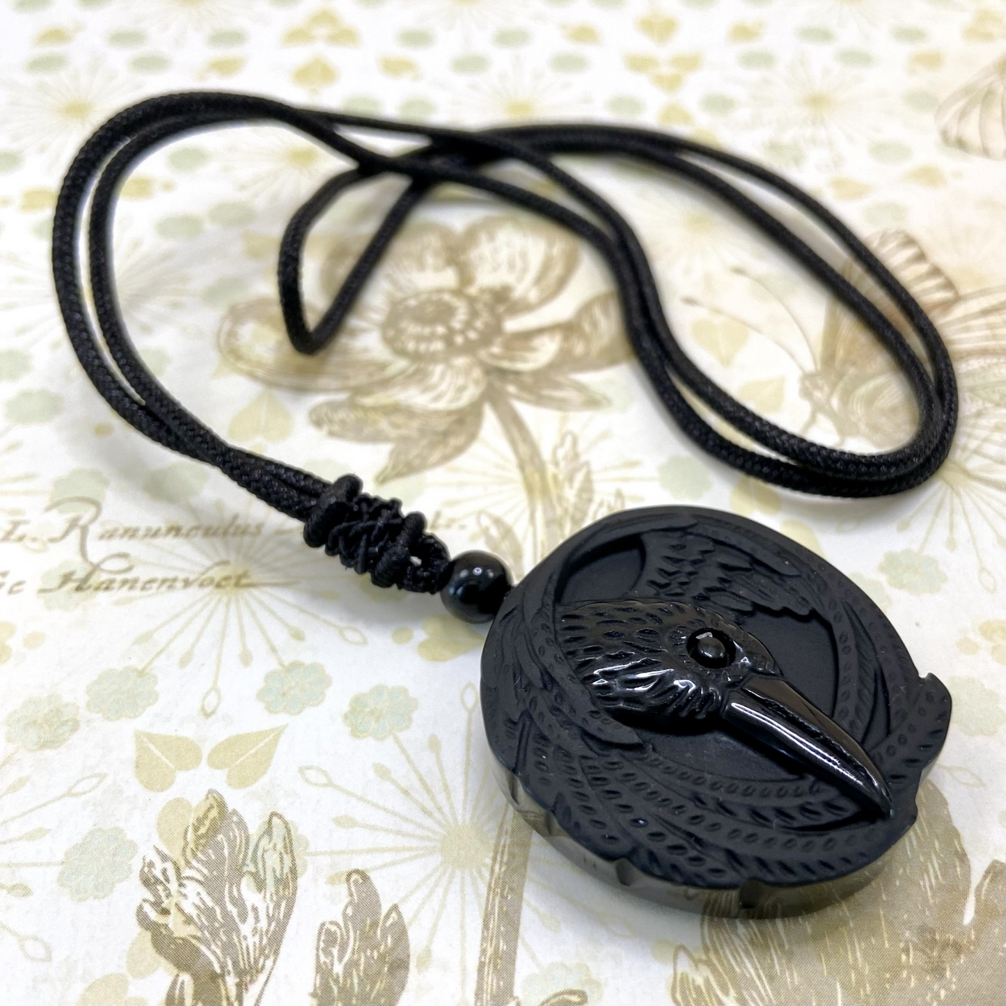 ‘Obsidian Raven’ Necklace