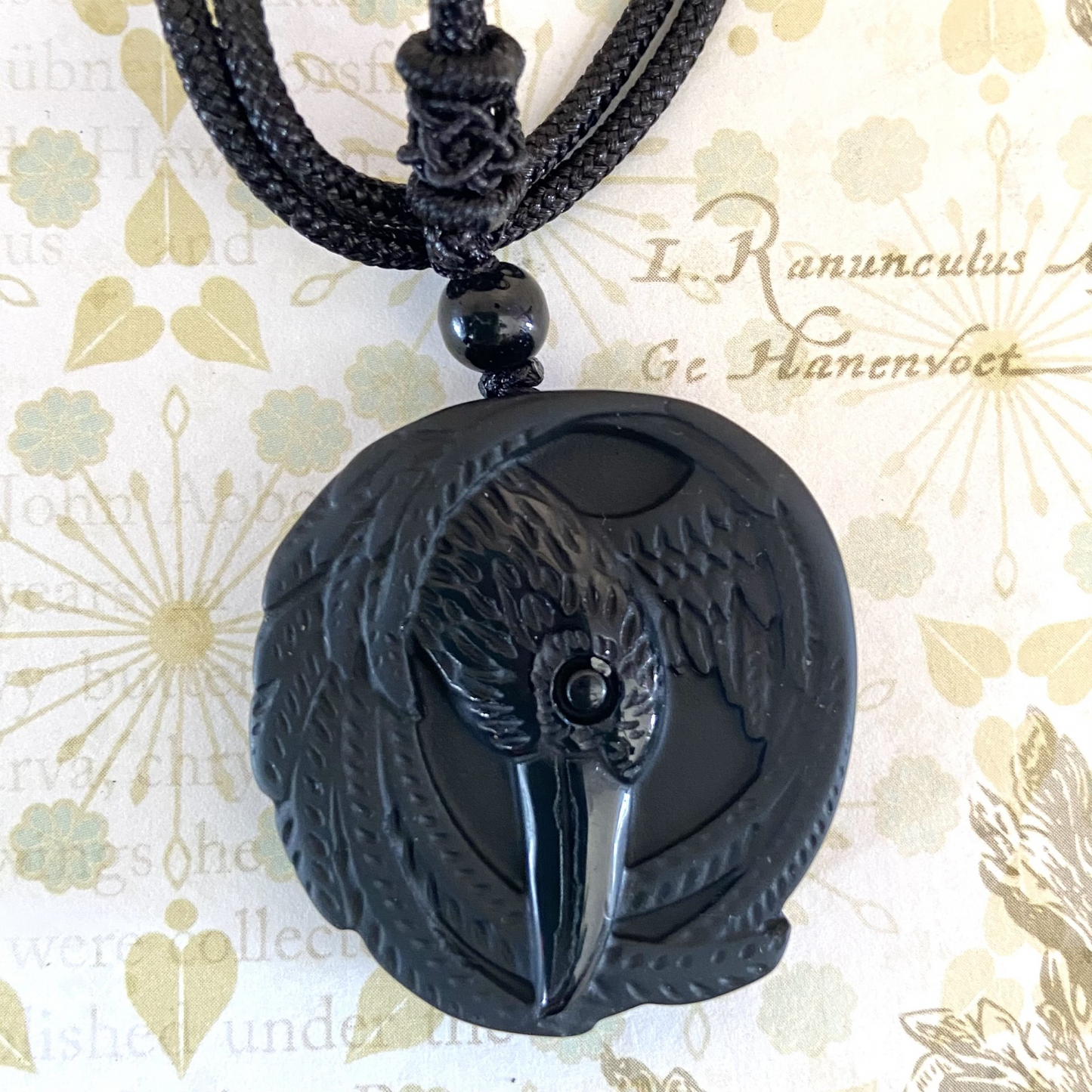 ‘Obsidian Raven’ Necklace